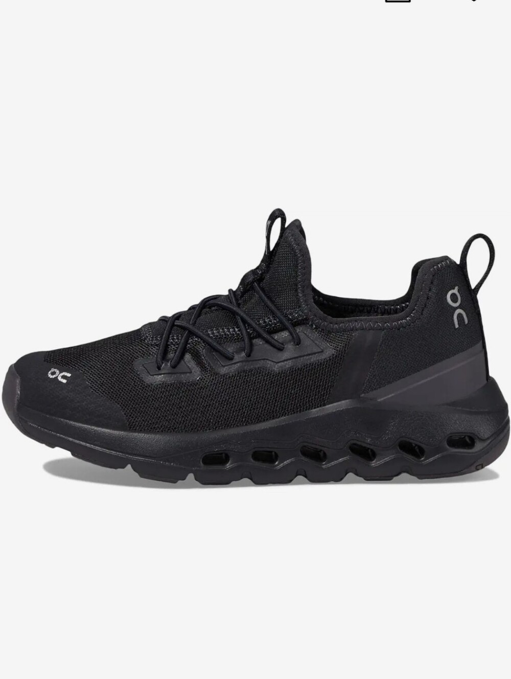 On Running Cloudleap Kids' Sneakers, Black/ Eclipse, Size K1